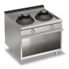 Baron - wok plinski štednjak na otvorenom kabinetu - 2 plamenika - Q70PCV/WG1020