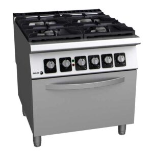 Plinski štednjak s četiri plamenika i električnom pećnicom FAGOR C-GE941