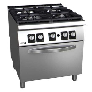 Plinski štednjak s četiri plamenika i pećnicom FAGOR C-G941 - linija 900