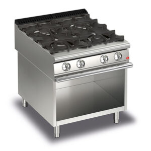 Plinski štednjak na otvorenom kabinetu - 4 plamenika - BARON linija 900