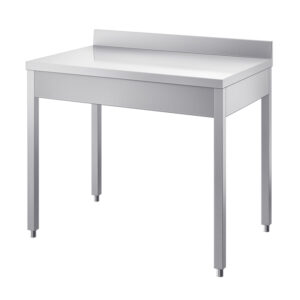 Radni stol dubine 600mm sa zaštitom za zid - INOX BIM TVG6.xA