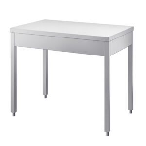 Radni stol dubine 700mm, bez zaštite za zid - INOX BIM TVG.x